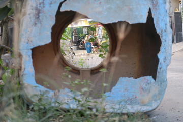 broken container frame