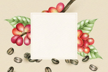 Blank coffee day background design vector