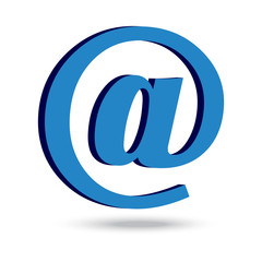 Sign of mail. Vector letter or contact icon. Stock Photo.