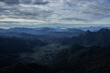 Fototapeta premium clouds over the mountains