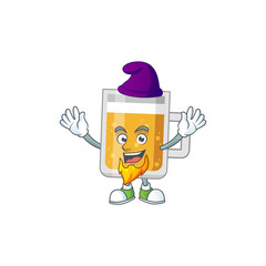 A charming fairytale of glass of beer Elf cartoon drawing concept