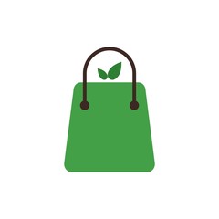 shopping bag fruit vector design template illustration