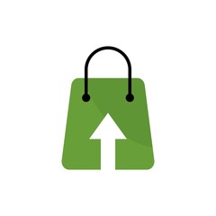 shopping bag up vector design template illustration