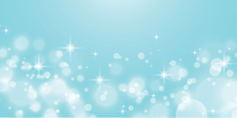 キラキラ背景　ブルー系の配色　