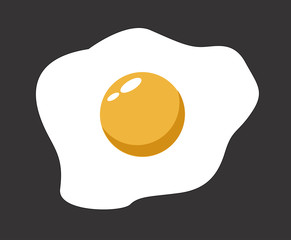 fried egg vector illustration