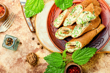 Delicious liver pancakes.
