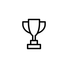 Trophy icon design logo vector template illustration