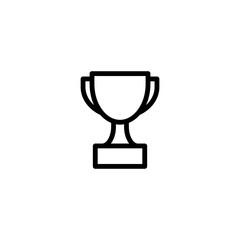 Trophy icon design logo vector template illustration