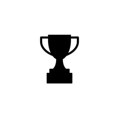 Trophy icon design logo vector template illustration