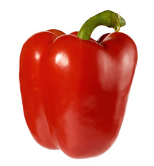 Red pepper isolated on a white background. Clipping path.