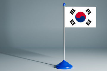 Blank table flag , suitable for design, mockup.