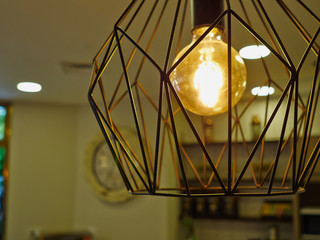 Decorative round retro antique edison style light bulb