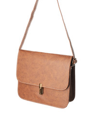 Stylish bag on white background