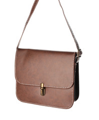 Stylish bag on white background