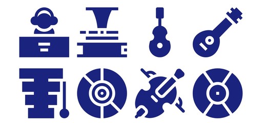 vinyl icon set