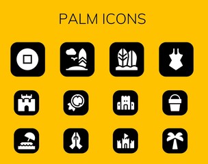 palm icon set