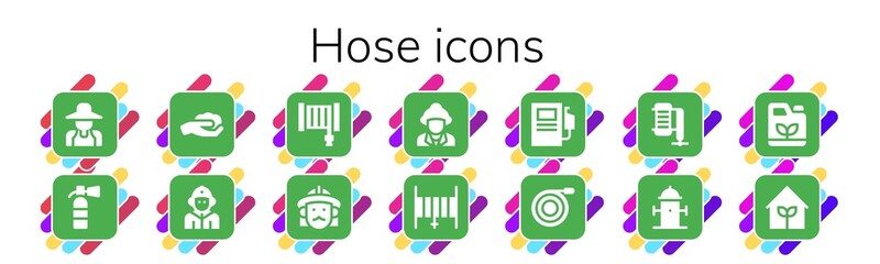 hose icon set