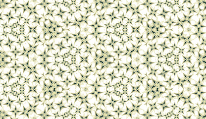 Seamless pattern. Geometric abstraction on white background. Color kaleidoscope. Useful as design element for texture and artistic compositions. - 352400613