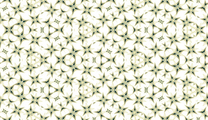 Seamless pattern. Geometric abstraction on white background. Color kaleidoscope. Useful as design element for texture and artistic compositions. - 352400652