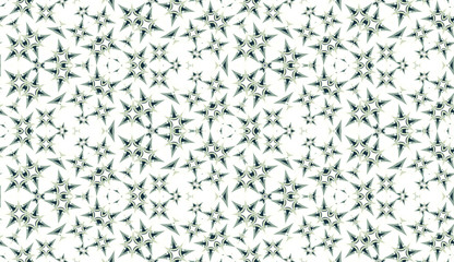 Seamless pattern. Geometric abstraction on white background. Color kaleidoscope. Useful as design element for texture and artistic compositions. - 352400698
