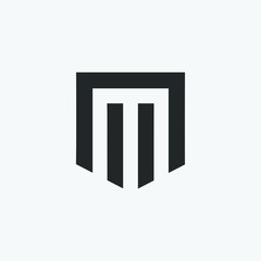letter M logo design in vector m concept.