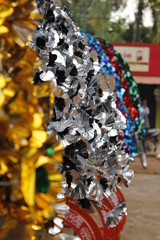 paper flowers on a festivals