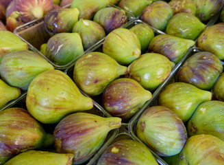 organic sweet figs top view close up, tasty veg food background