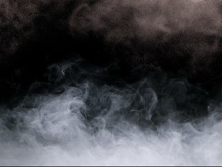 smoke on black background