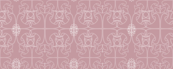 Seamless damask pastele pattern wallpaper. Vintage decor in Victorian style.