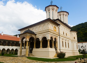 Fototapeta na wymiar Horezu Monastery with church, Romania
