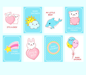 Baby shower invitation cards collection