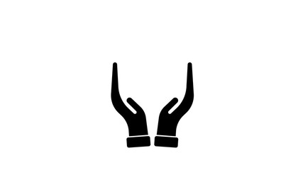 Isolated  illustration of human hands