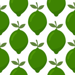 Fototapeta na wymiar Lime seamless vector pattern. Fruit background. vector illustration