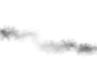 smoke on white background