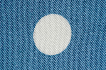 The staple fabric is gray-blue in white peas. Lightweight summer fabric.