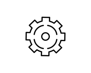 Gear line icon