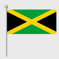 Jamaica vector template background realistic copy