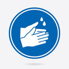 Hand washing - vector icon. Illustration isolated. Simple pictogram.