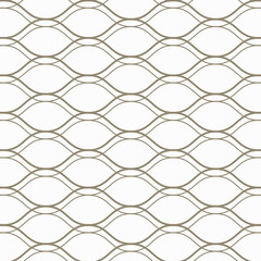 Seamless wavy geometric pattern vector