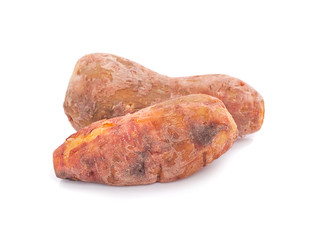 Sweet potato boil an isolated on white background, food healthy diet