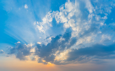 Cloudscape at sunset