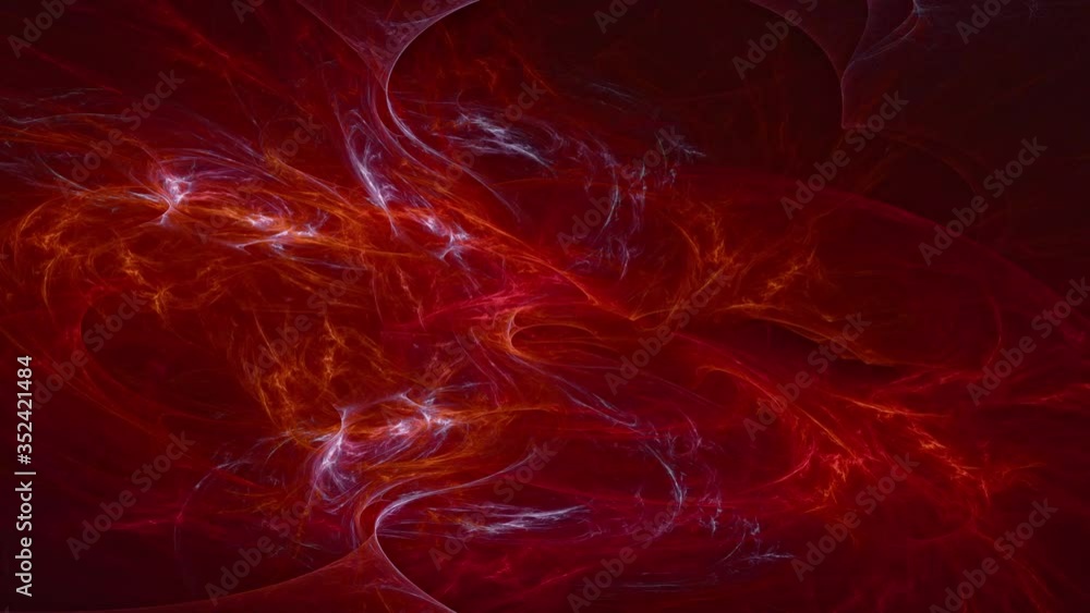 Poster modern futuristic fractals. space nebula universe. abstract background video. neon lines. 4k 3d rend