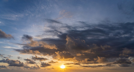 Cloudscape at sunset