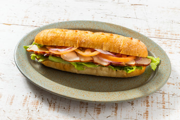 ローストした鴨肉のサンドウィッチ　Roasted duck ham  sandwich