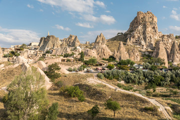 Fototapeta premium Volcanic Formations Uchisar, Cappadocia, Nevsehir, Turkey.