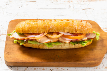 ローストした鴨肉のサンドウィッチ　Roasted duck ham  sandwich