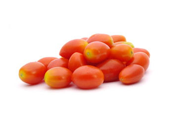 cherry tomatoes isolated on white background