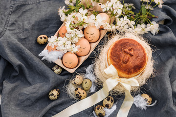 Easter wedding, eggs love