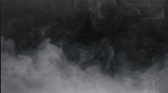 smoke on black background