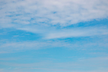 white clouds in the blue sky